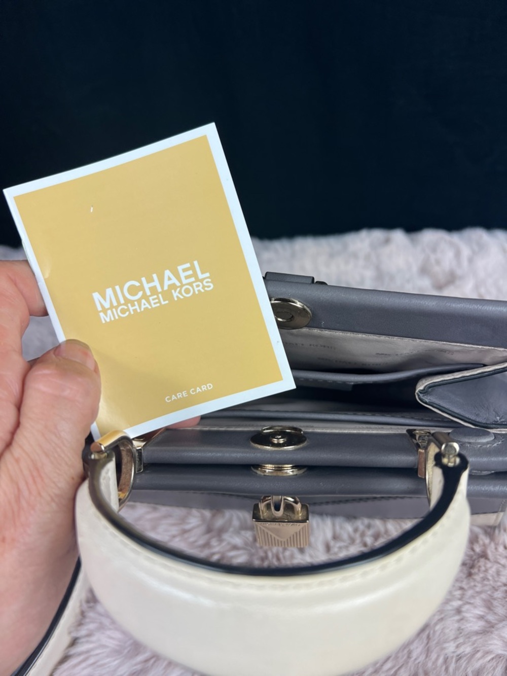 MICHAEL KORS Collection Gramercy Small Chevron Satchel - Main Line Luxury - Picture 15 of 15